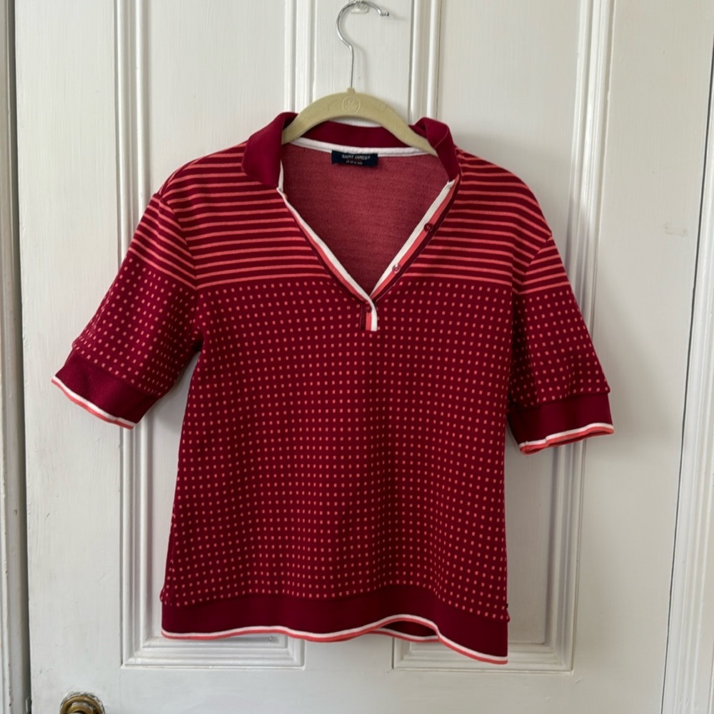 Saint James short sleeve shirt size 8